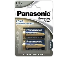 Panasonic Batteries Panasonic baterijos Panasonic Everyday Power baterija LR14EPS/2B