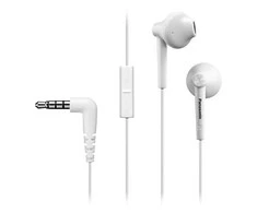 Į ausis įstatomos ausinės su mikrofonu Panasonic RP-TCM55E-W, Baltos