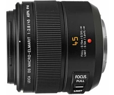 Objektyvas Panasonic Leica DG Macro-Elmarit 45mm f/2.8 ASPH MEGA O.I.S., juodas