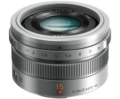 Objektyvas Panasonic Leica DG Summilux 15mm f/1.7 ASPH, sidabrinis