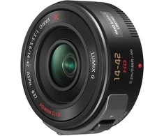 Panasonic Lumix GX Vario PZ 14-42mm f/3.5-5.6 ASPH. Power OIS objektyvas, juodas
