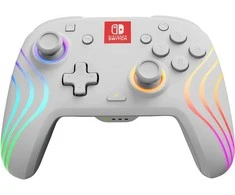 PDP belaidis valdiklis „Afterglow Wave Nintendo Switch“, baltas