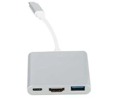 PLATINET medijos šakotuvas USB-C 3.2 GEN1 5GB/S 3IN1 HDMI 4K USB-A 3.2 USB-C PD 100W ALUMINUM [46241]