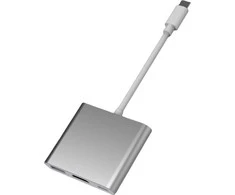 PLATINET medijos šakotuvas USB-C 3.2 GEN1 5GB/S 3IN1 HDMI 4K USB-A 3.2 USB-C PD 100W ALUMINUM [46241]