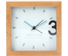 PLATINET laikrodis 43623 /ALARM CLOCK WOODEN APRIL