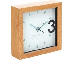 PLATINET laikrodis 43623 /ALARM CLOCK WOODEN APRIL