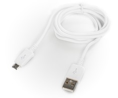 Platinet kabelis microUSB 1m, baltas