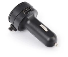 Įkroviklis automobilinis Platinet su MicroUsb laidu (1xUSB 2.4A) juodas