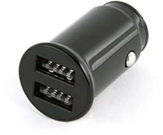 Platinet automobilinis pakrovėjas 2xUSB 2.1A, juodas (44992)