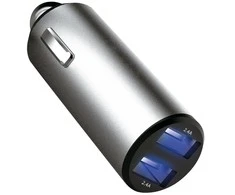 Platinet automobilinis įkroviklis 2xUSB 4.8A (44804)