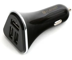 Kilimėlis Platinet automobilinis pakrovėjas + laidas 3xUSB 5200mA, juodas (43721)
