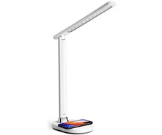 Platinet stalinė lempa su belaidžiu įkrovikliu PDL081W 18W QI, balta (45244)