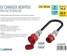 Platinet EV adapteris CEE 16A (F) - CEE 32A (M) (EV_A11C22MC)
