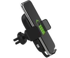Platinet automobilinis telefono laikiklis ir QI belaidis įkroviklis 2A/10W PUCHWI