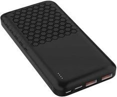 Platinet maitinimo blokas 10000mAh PD QC, juodas (45931)