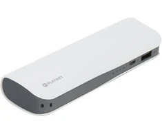 Odinės apdailos išorinė baterija PowerBank Platinet 7200mAh PMPB72LW su microUSB laidu