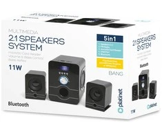 Kompiuterio kolonėlės Bluetooth kolonėlės Platinet (PSBB) (AUX, FM, TF card) juodos spalvos