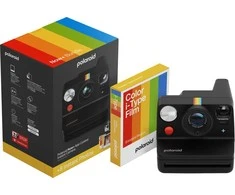 Polaroid Now+ Gen 3 Juodas rinkinys su spalvota plėvele (8 nuotraukos)