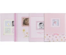 Nuotraukų rėmelis Poldom Albumas BB 10x15/200M Baby Mix, rožinė