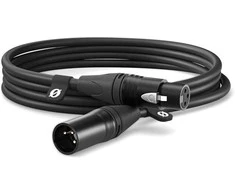 Ausinės Rode kabelis XLR 3m, juodas