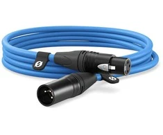 Ausinės Rode kabelis XLR 3m, mėlynas