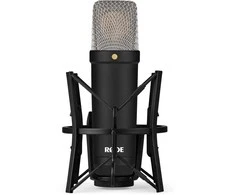 Kondensatorinio mikrofono komplektas Rode NT1 Signature, juodas