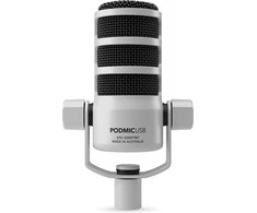 Ausinės Rode microphone PodMic USB, baltas