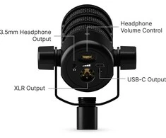 Ausinės Rode mikrofonas PodMic USB, baltas