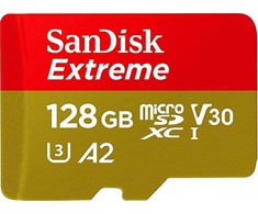 Sandisk atminties kortelė Micro SDXC 128GB Extreme + adapteris