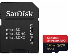 Sandisk atminties kortelė Micro SDXC 128GB Extreme Pro + adapteris