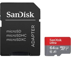 Atminties kortelė Sandisk Ultra microSDXC 64GB