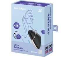 SATISFYER MEILĖS TRIKAMPIS CONNECT APP Juodas