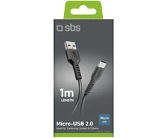 SBS cable USB - microUSB LTHL200 1m, juodas
