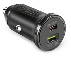 Kilimėlis SBS car charger USB-C 25W PD + USB-A 18W