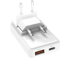 SBS 20W USB-A, USB-C, plokščias