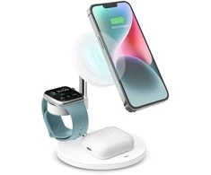 SBS Induktive 3-in-1 Įkrovimo stotelė 15W baltas
