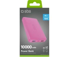 Powerbank SBS Mobile TTBB10000FASTP 10000mAh Rožinė