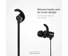 SBS TEEARBT501K, Ausinės, į ausis įkišamos, Sports, Juodas, Dvipusės, Mygtukai