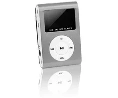 Ausinės Setty mp3-grotuvas Metal Clip, pilkas