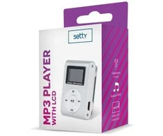 Ausinės Setty mp3-grotuvas Metal Clip, pilkas