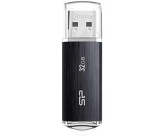 Silicon Power flash drive 32GB Blaze B02 USB 3.2, juodas