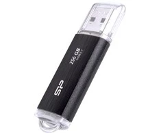 Silicon Power flash drive 256GB Blaze B02 USB 3.2, juodas