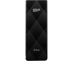 Silicon Power USB atmintinė 64GB Blaze B20 USB 3.2, juoda