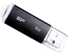 Silicon Power | Ultima U02 | 8 GB | USB 2.0 | Juodas