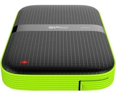 Kietasis diskas Silicon Power išorinis HDD Armor A60 1TB, juodas/žalias