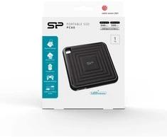 Silicon Power Išorinis kietasis diskas SSD 1TB PC60 USB-C, juodas