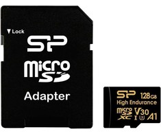 Silicon Power atminties kortelė Micro SDXC 128GB High Endurance + adapteris