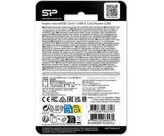 Silicon Power Micro SDXC 256GB atminties kortelė Inspire + kortelių skaitytuvas