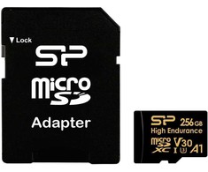 Silicon Power atminties kortelė Micro SDXC 256GB High Endurance + adapteris