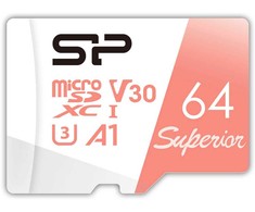 Silicon Power memory card Micro SDXC 64GB Superior A1 + adapter